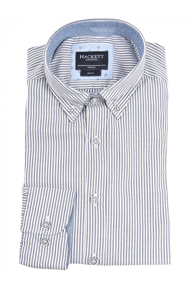 Hackett London Hemd Blau/Weiß gestreift