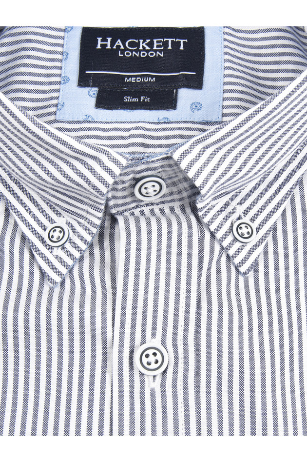 Hackett London Hemd Blau/Weiß gestreift