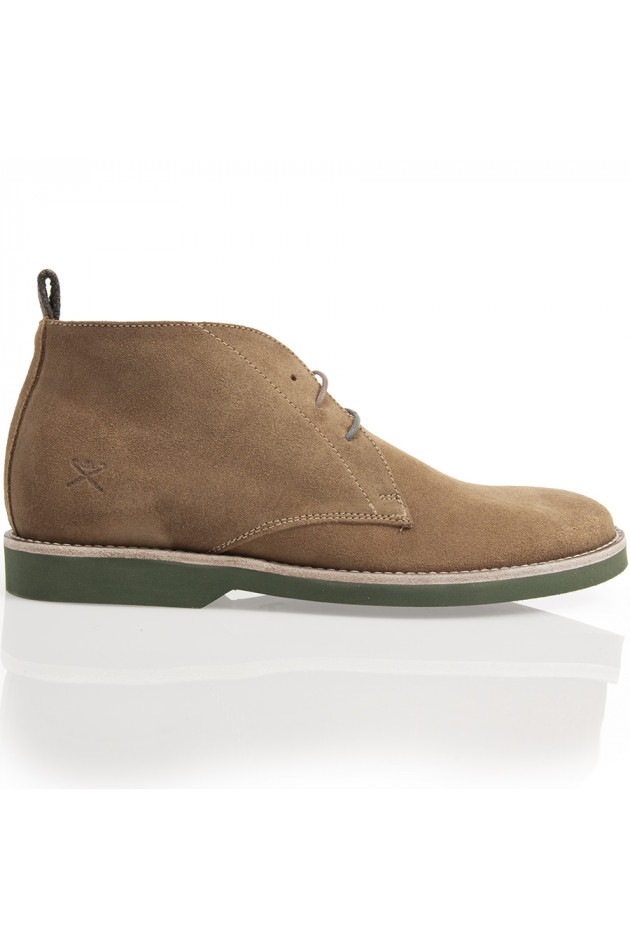 Hackett London Schnürschuh Beige/Grün