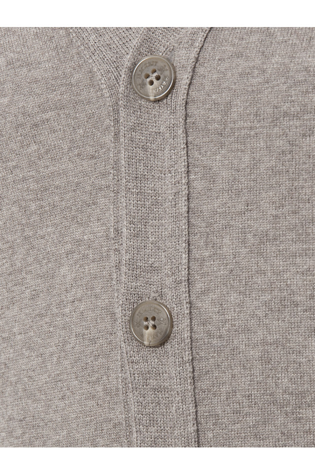 Hackett London Strickweste Taupe
