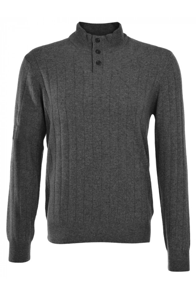 Hackett London Merino Wollpullover Grau