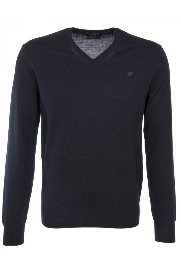 Hackett London Wollpullover Marine
