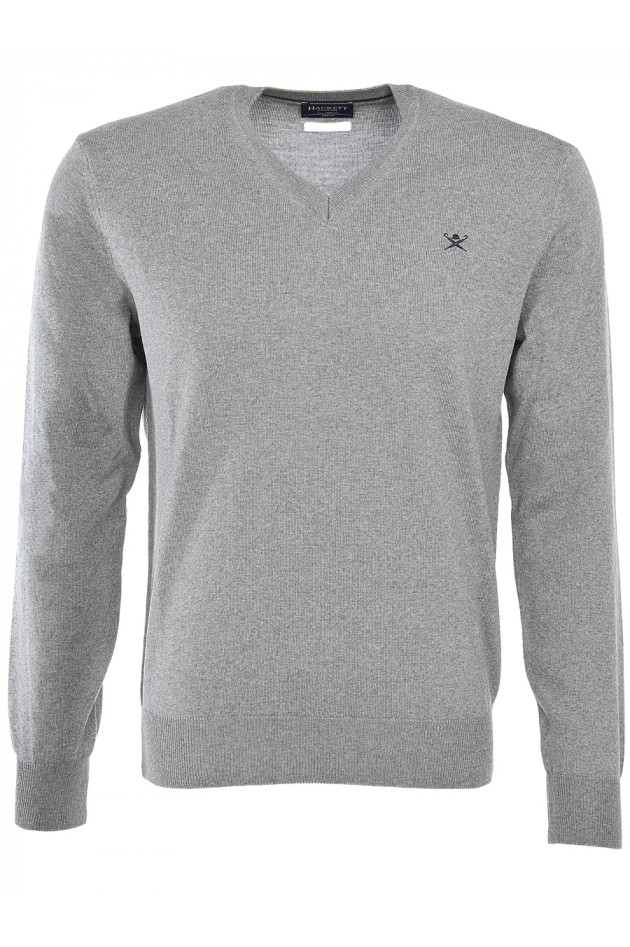 Hackett London Wollpullover Hellgrau