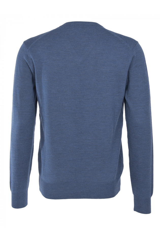 Hackett London Wollpullover Jeansblau