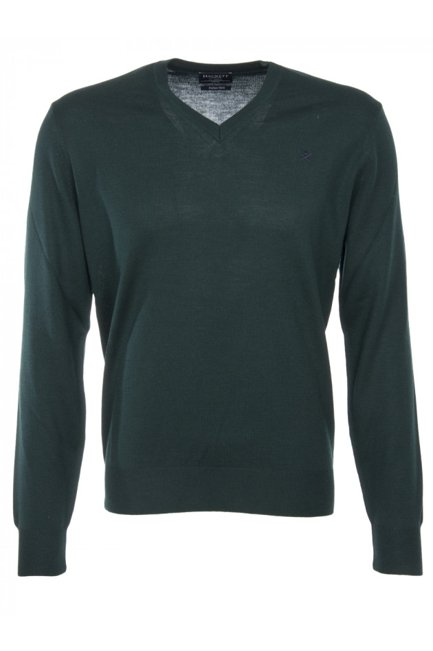 Hackett London Wollpullover Tanne