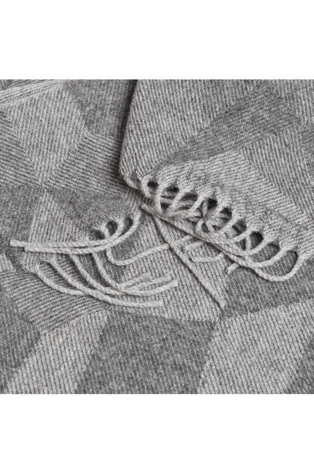 Hackett London Wollschal in Grau gemustert