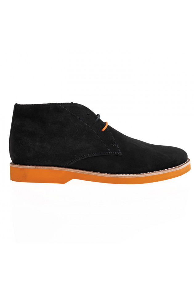 Hackett Schnürschuh in Blau/Orange