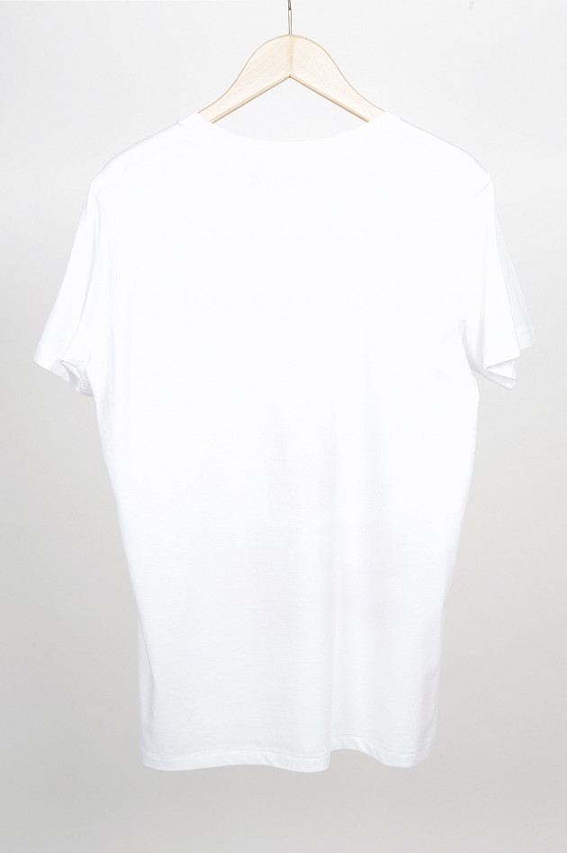 Happiness T-Shirt LOVE in Weiß/Blau