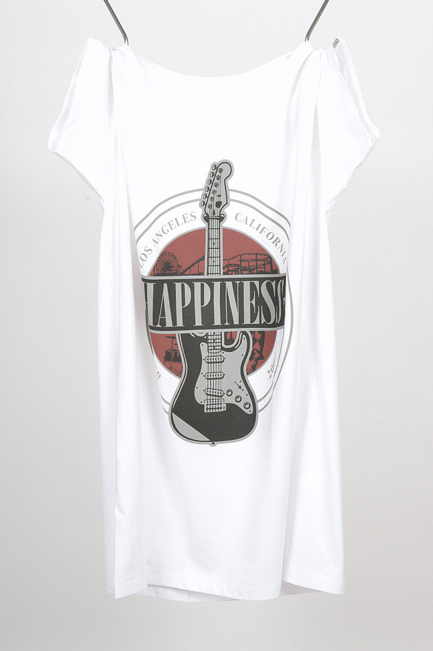 Happiness T-Shirts GITARRE in Weiß/Rot