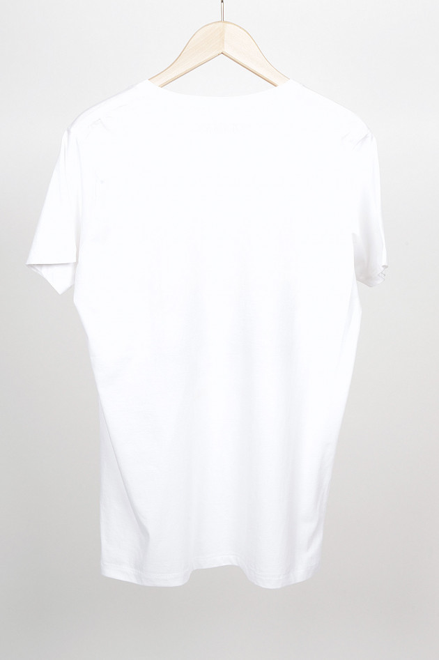 Happiness T-Shirt SURF in Weiß/Blau