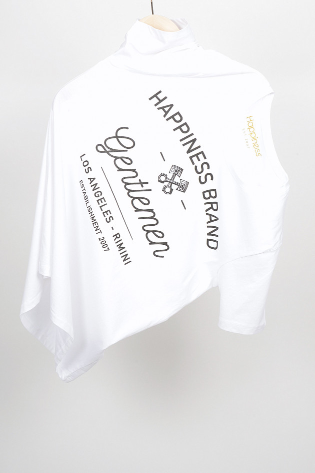Happiness T-Shirt HAPPINESS BRAND in Weiß/Schwarz
