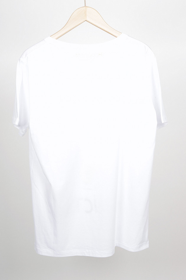 Happiness T-Shirt MOHITO in Weiß/Grün