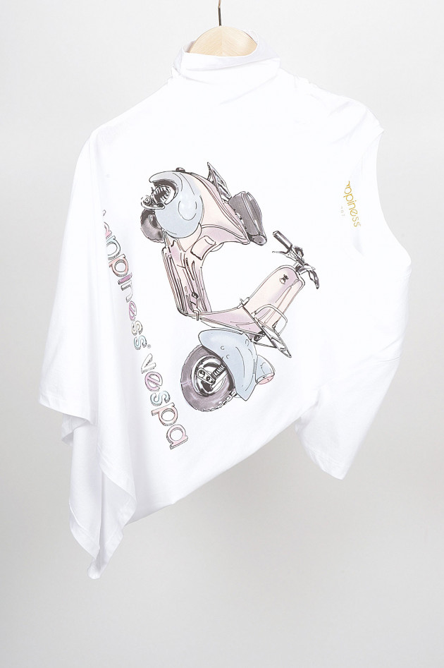 Happiness T-Shirt VESPA in Weiß/Blau