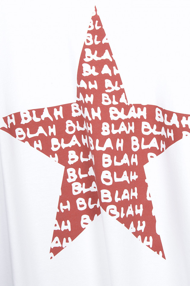 Happiness T-Shirt in Weiß/Rot