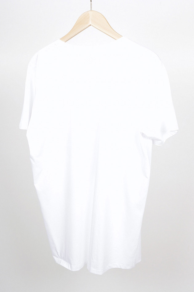 Happiness T-Shirt in Weiß/Rot
