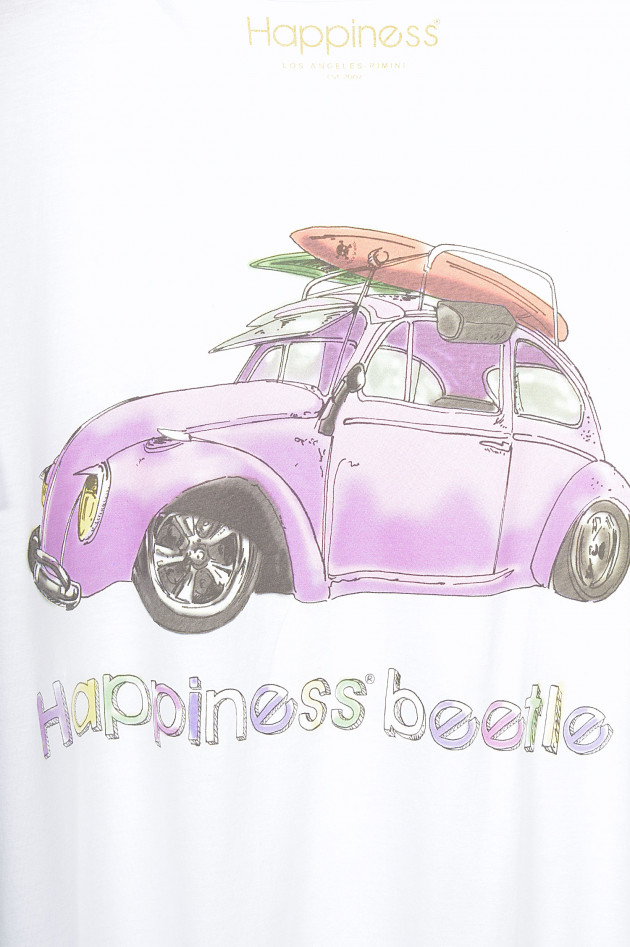 Happiness T-Shirt HAPPINESS 4 in Weiß