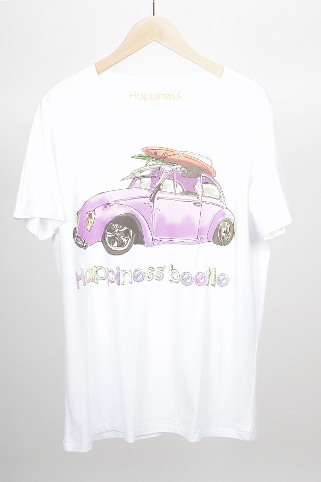 Happiness T-Shirt HAPPINESS 4 in Weiß