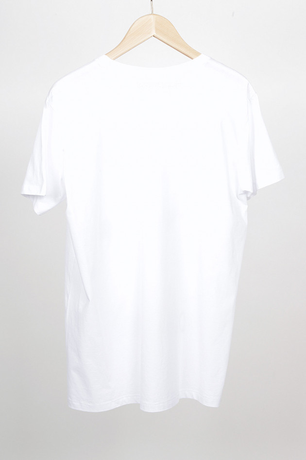 Happiness T-Shirt Red Wine in Weiß