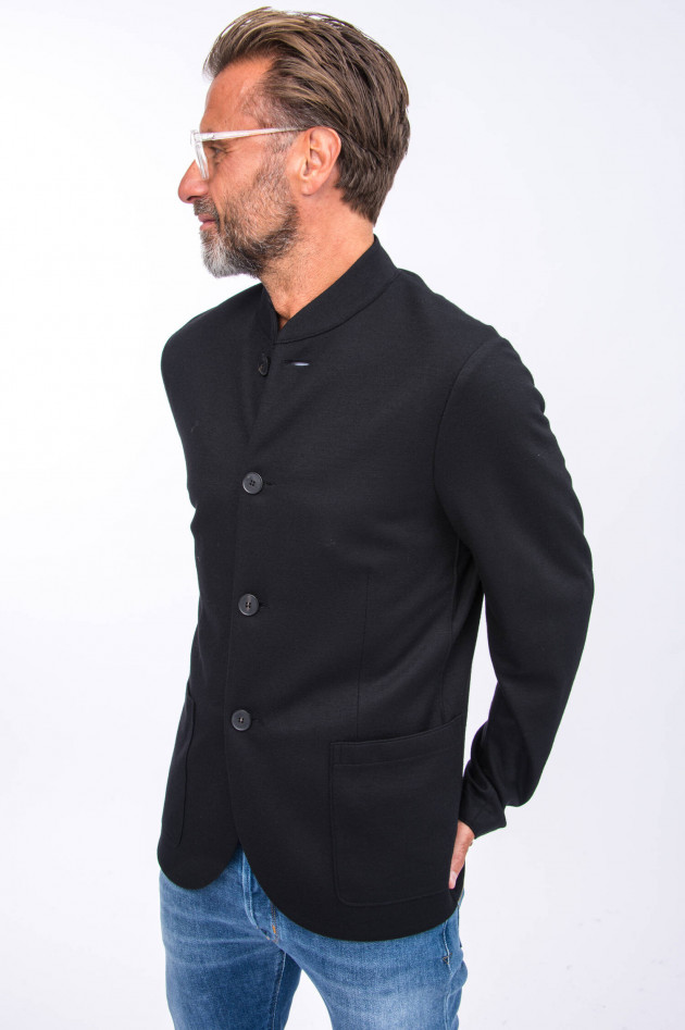 Harris Wharf London Schurwoll-Jacke in Schwarz