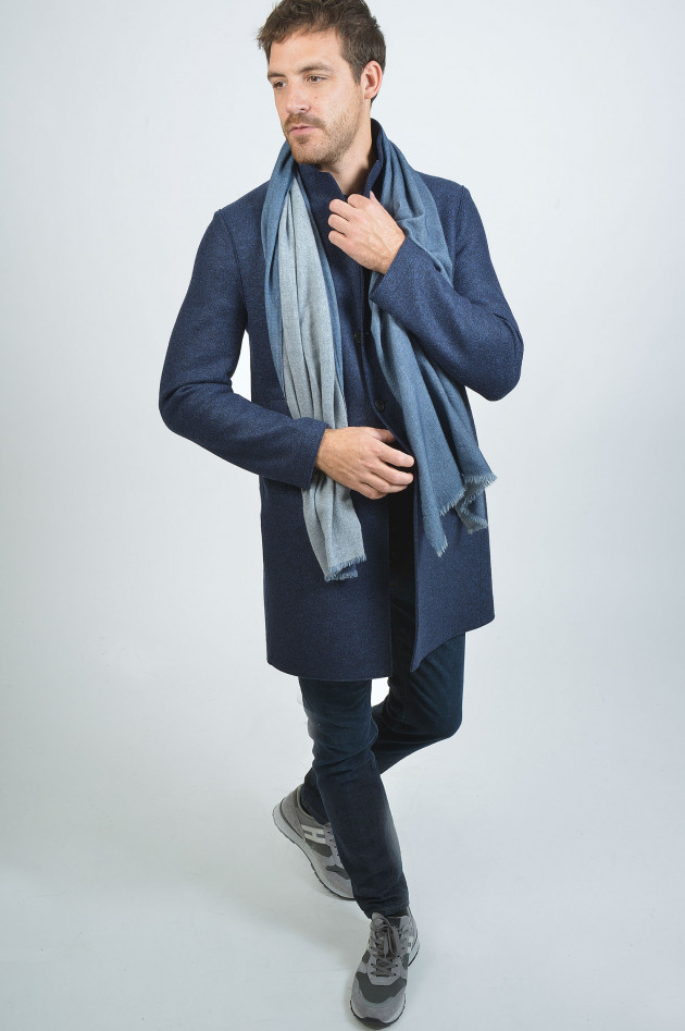Harris Wharf London Wollmantel in Blue