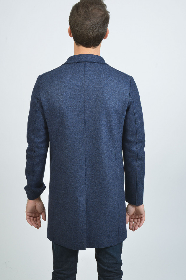 Harris Wharf London Wollmantel in Blue