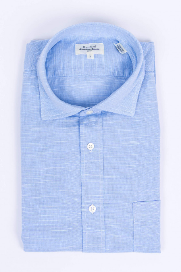 Hartford Casual Hemd in Blau