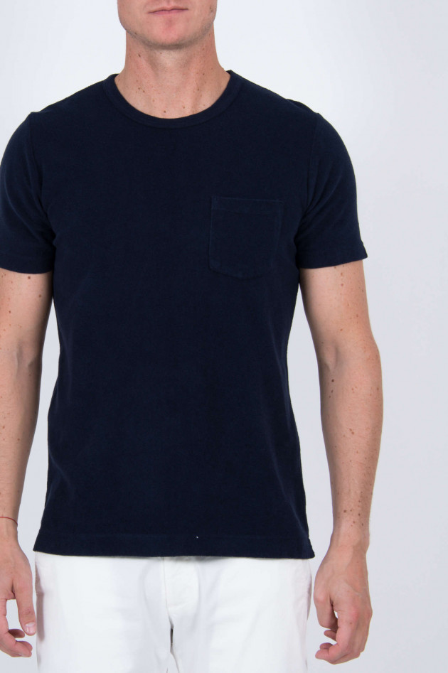 Hartford Frottee Shirt in Navy