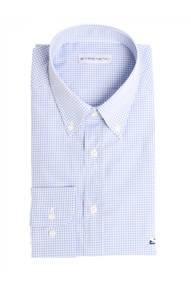Etro Hemd ANDY Blau/Weiß kariert