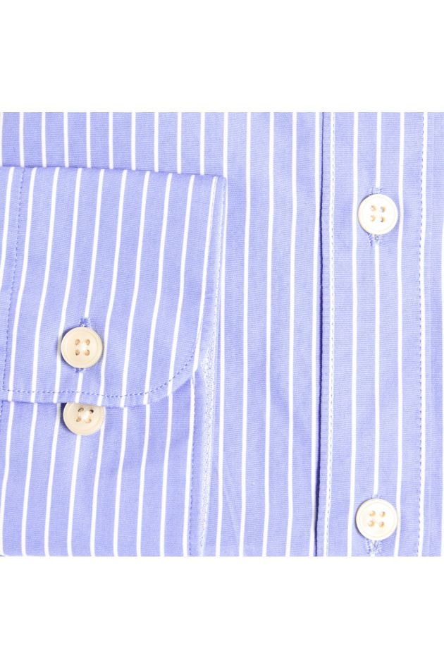 Hackett London Hemd Blau/Weiß gestreift