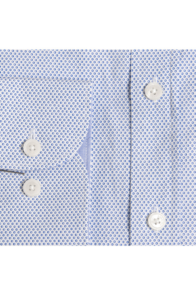 Hackett London Hemd in Blau/Weiß gemustert