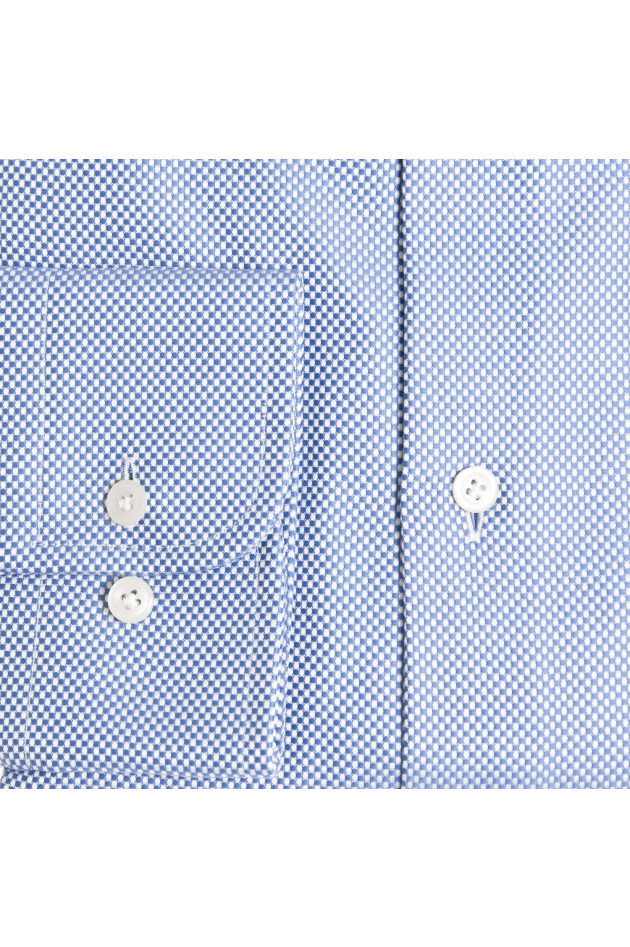 Hackett London Hemd in Blau/Weiß gemustert