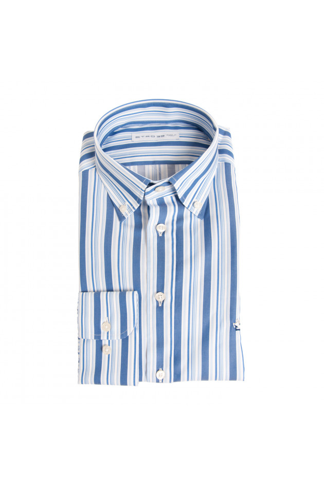 Etro Hemd in Blau/Weiß gestreift