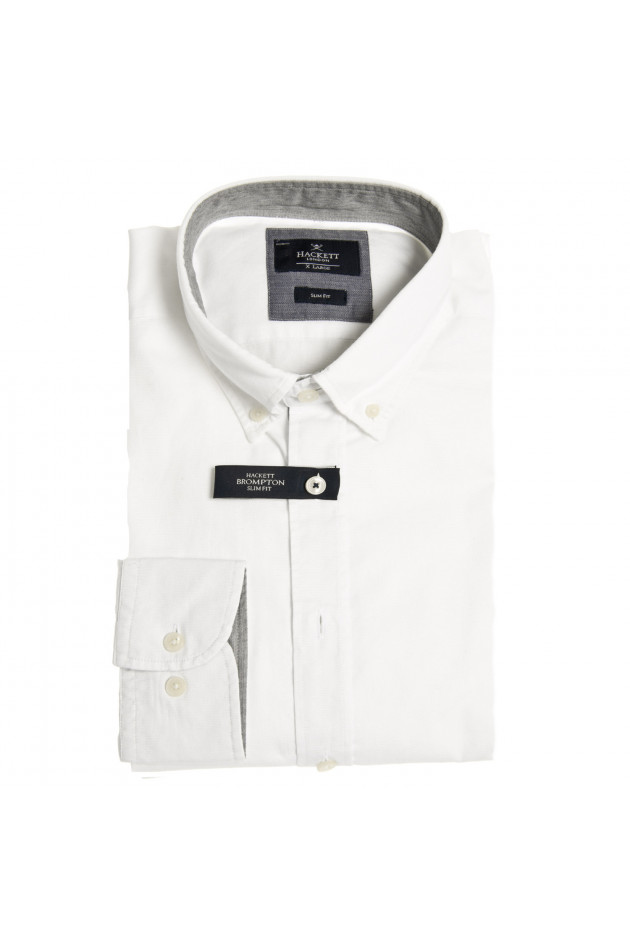 Hackett London Hemd in Weiß/Grau