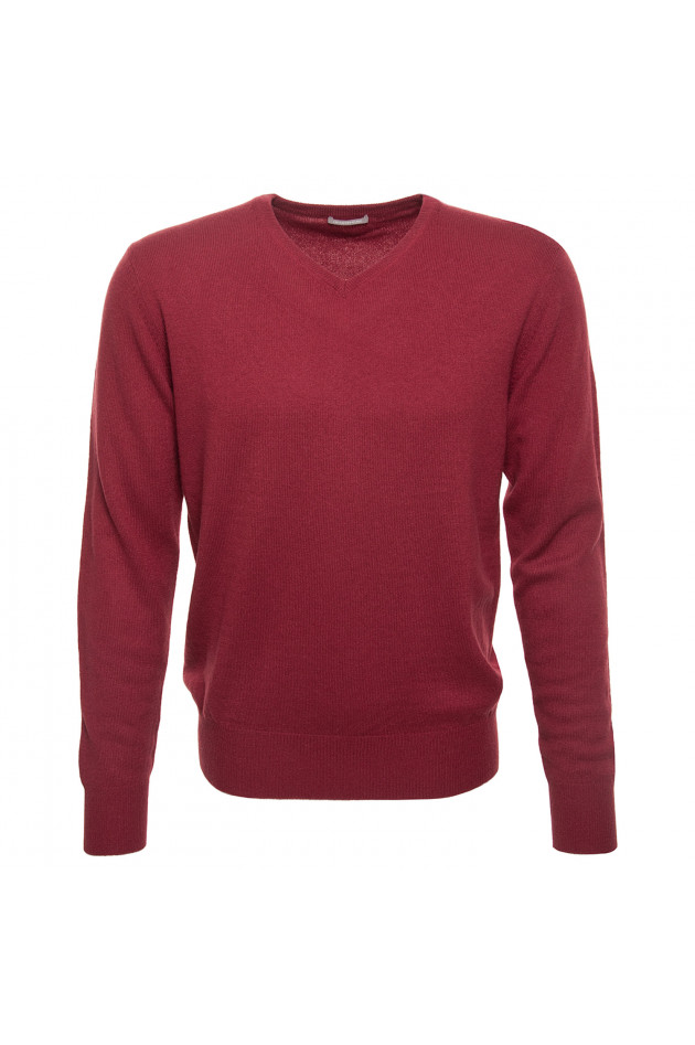 Hemisphere Cashmerepullover in Rot