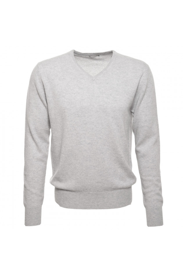 Cashmerepullover in Hellgrau