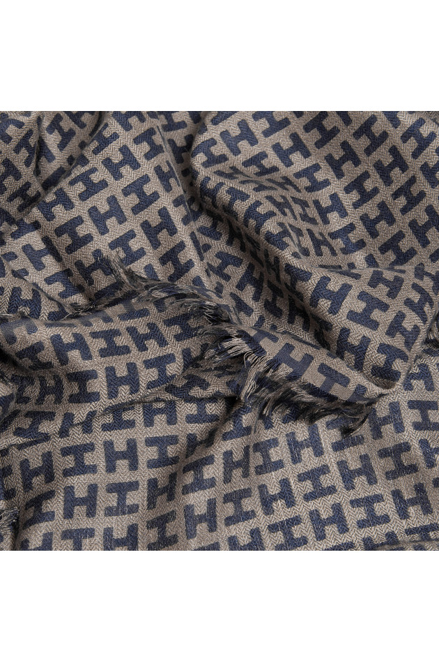 Hemisphere Cashmereschal RADEGUNDE in Taupe/Blau