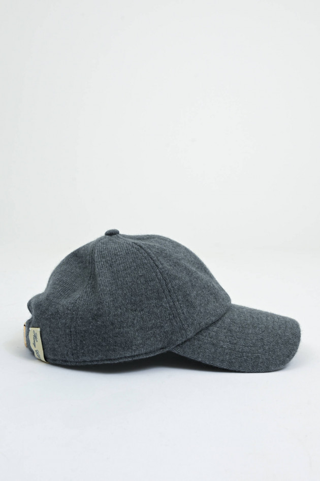 Henry Christ Basecap aus Cashmere in Grau