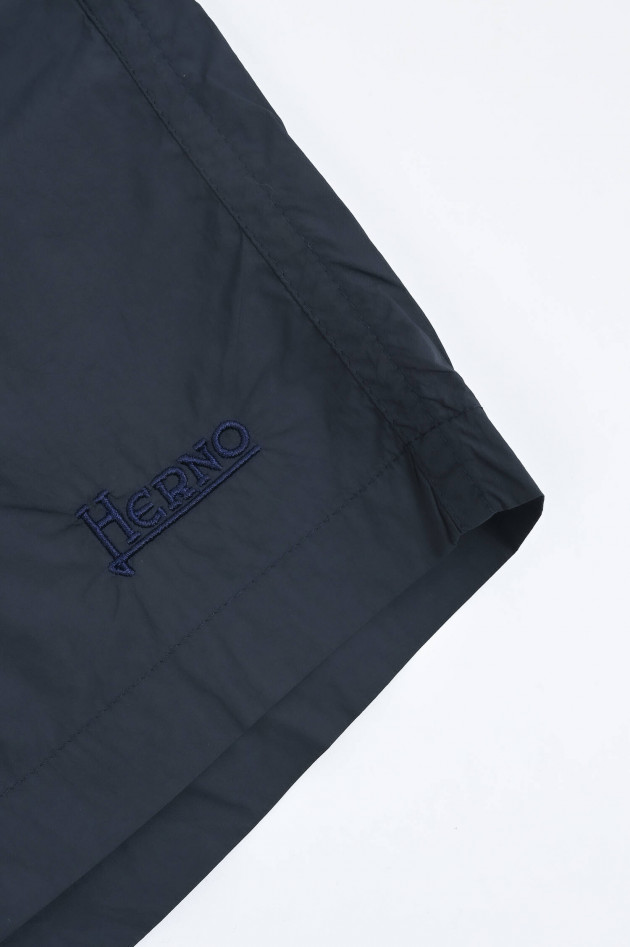 Herno Badehose mit Herno-Stickerei in Navy