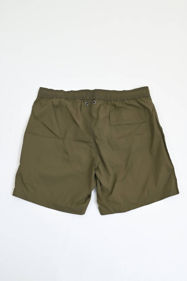 Herno Badehose mit Herno-Stickerei in Khaki