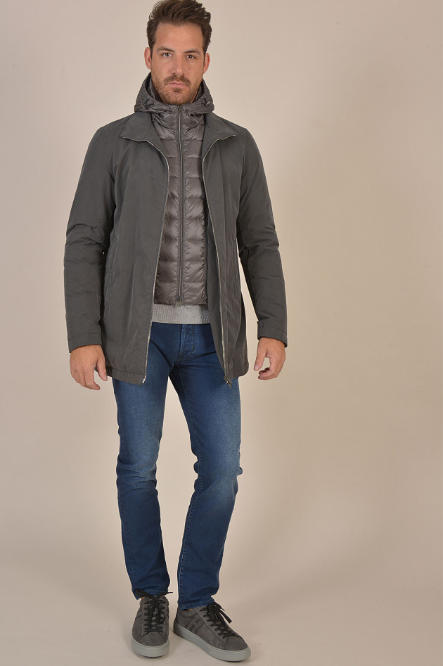 Herno Jacke mit Innenlayout aus Daunen in Antra