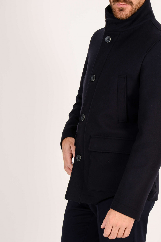 Herno Jacke aus Wolle in Navy