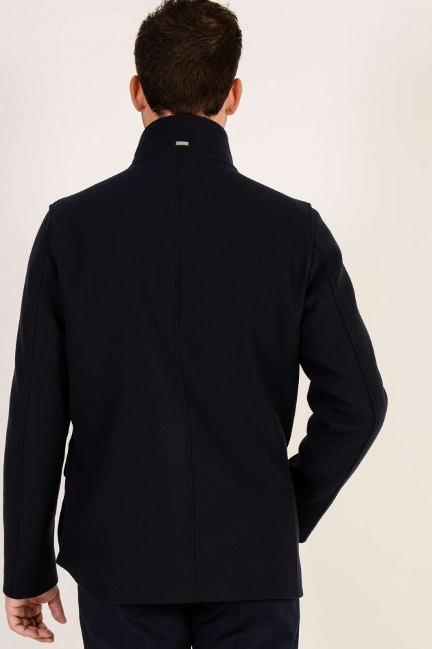 Herno Jacke aus Wolle in Navy