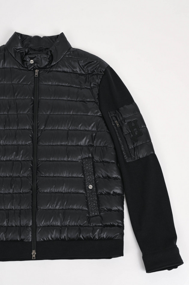 Herno Hybrid Bomberjacke in Schwarz