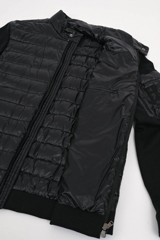 Herno Hybrid Bomberjacke in Schwarz