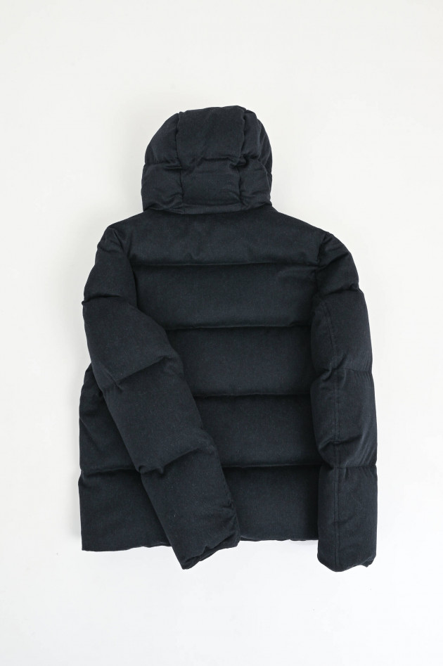 Herno Steppjacke aus Seide-Cashmere-Mix in Navy