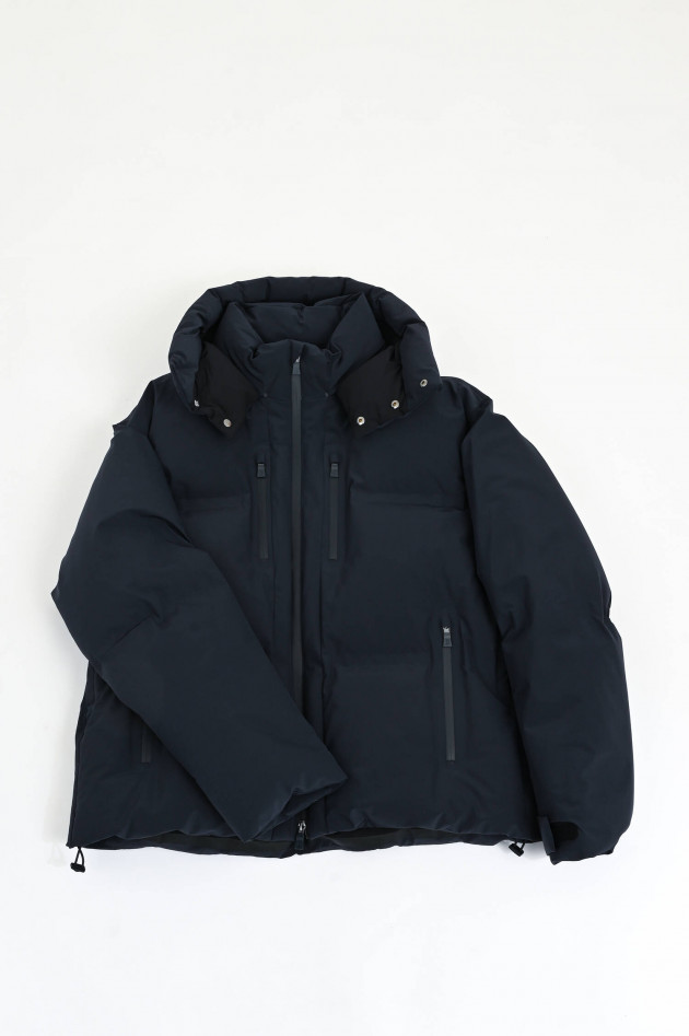 Herno Steppjacke mit Kapuze in Navy