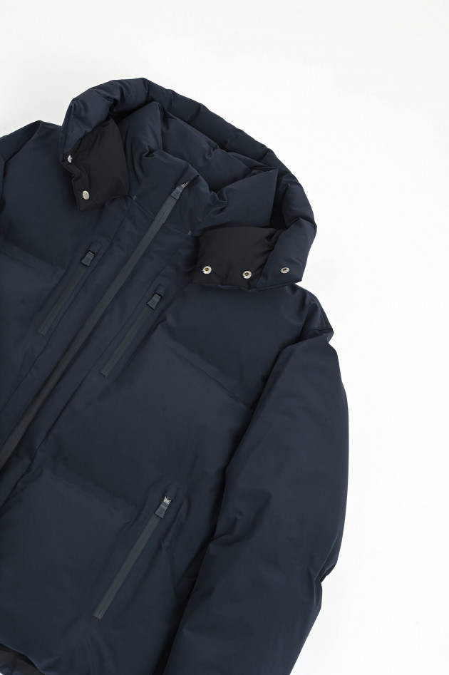 Herno Steppjacke mit Kapuze in Navy