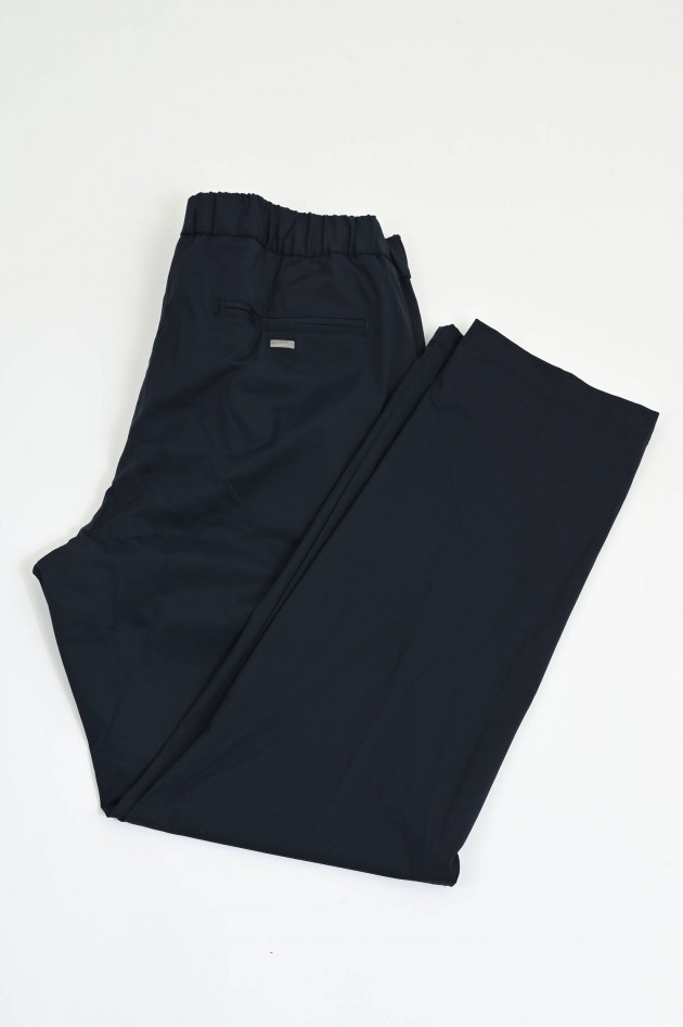 Herno Hose mit elastischem Bund in Navy