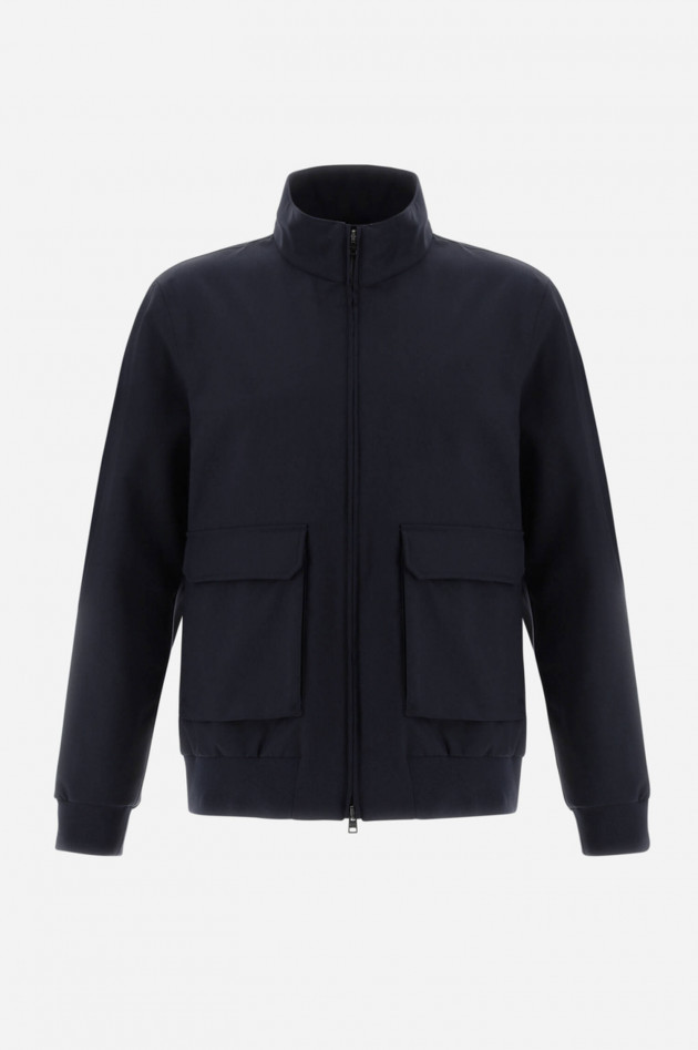 Herno Blouson mit aufgesetzten Taschen in Navy