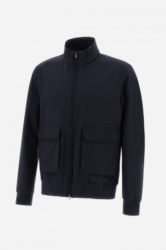 Herno Blouson mit aufgesetzten Taschen in Navy